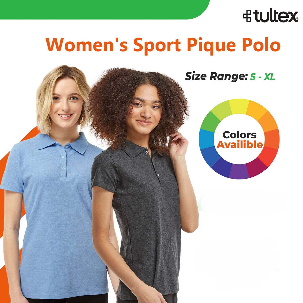 Tultex® Women's Sport Collared Neck Short Sleeve Pique Polo