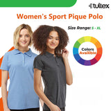 Tultex® Women's Sport Collared Neck Short Sleeve Pique Polo