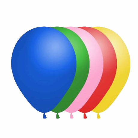 Standard Assorted Solid Color Balloons - 9 Inch