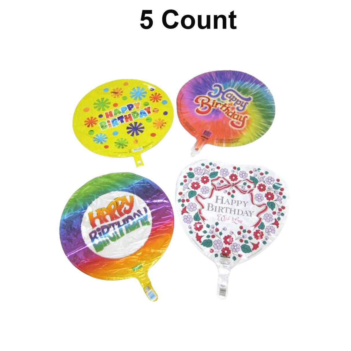 Mylar Happy Birthday Balloon 18 Inch Assorted