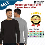 Next Level® Malibu Crewneck Long Sleeve Sweatshirt