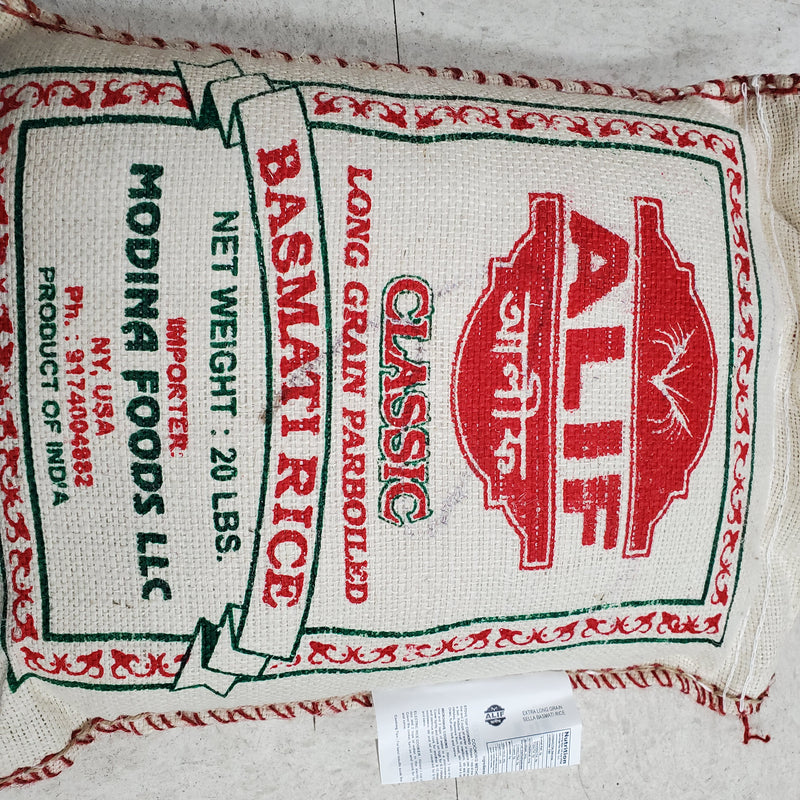 Alif Classic Parboiled Basmati Rice 20Lbs