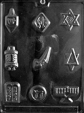 Jewish Assortment Chocolate Mold - LPR006