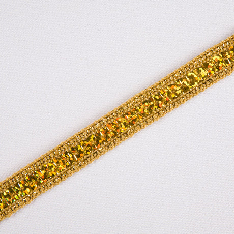 Gold Fancy Sequin Trim - 0.5"