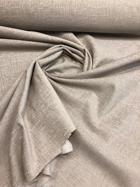 Puma Oyster Chenille Fabric - Oyster Upholstery, 58" Width (1 Yard)