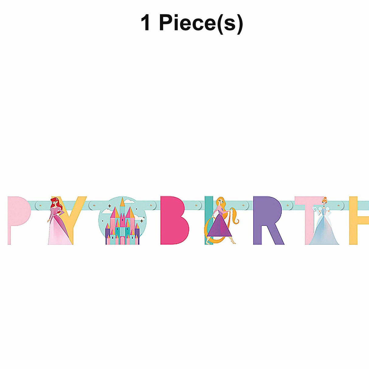 Disney Princess Happy Birthday Banner