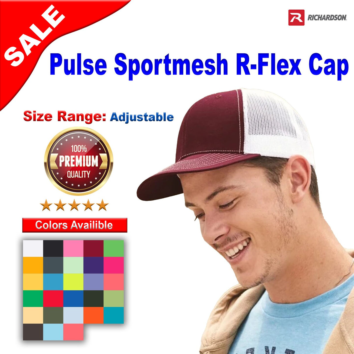 Richardson® Pulse Sportmesh Flex Cap