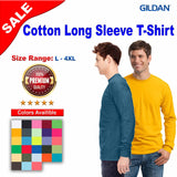 Gildan® Cotton Long Sleeve Crewneck T-Shirt