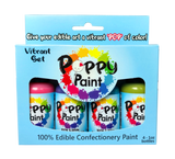 Poppy Paint Pastel Kit – 4 Pack, 30 ml Bottles Pink Purple Teal Avocado