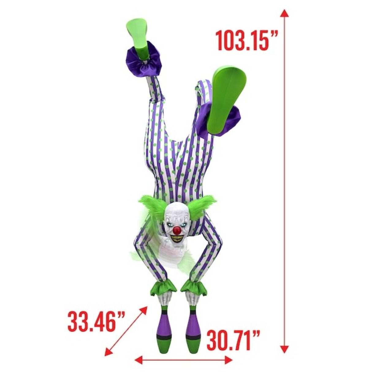 Haunted Living 8.5-ft Laughing Clown Motion Activated Animatronic Halloween Decoration