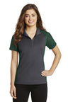 Sport-Tek® Women's Colorblock Micropique Sport-Wick Polo Stylish Moisture Wicking