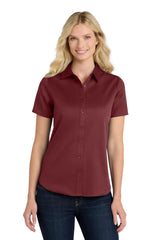 Port Authority® Short Sleeve SuperPro React Twill Women Shirt