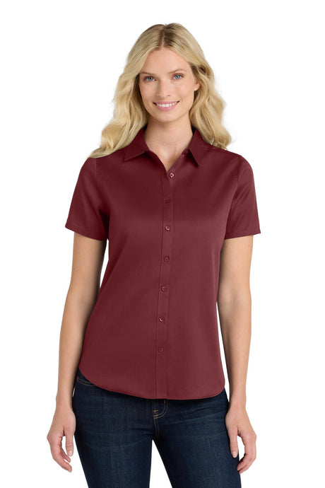 Port Authority® Short Sleeve SuperPro React Twill Women Shirt