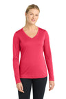 Sport-Tek® Women's Long Sleeve PosiCharge V-Neck Tee