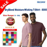 Gildan® DryBlend Moisture Crewneck Short Sleeve Wicking T-Shirt