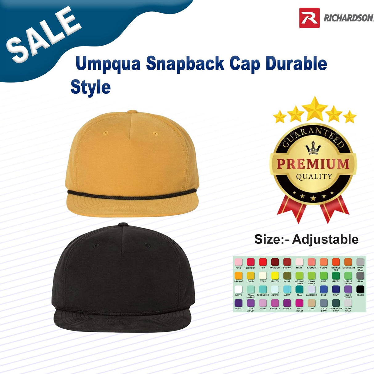 Richardson® Umpqua Snapback Cap Durable Style