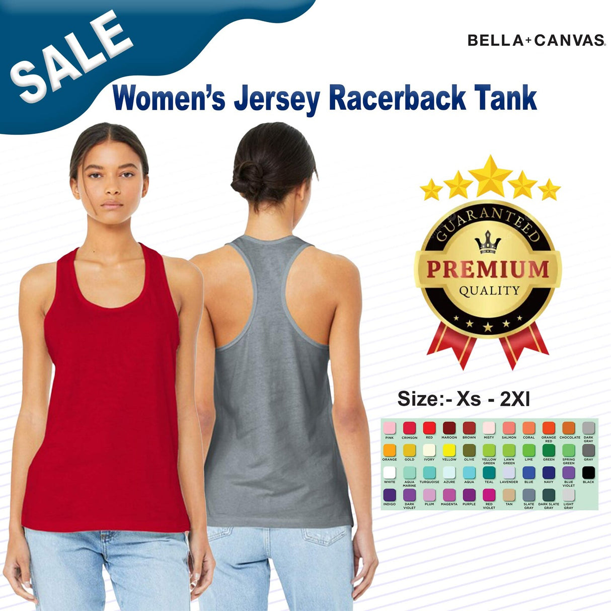 BELLA+CANVAS ® Women’s Jersey Racerback Tank