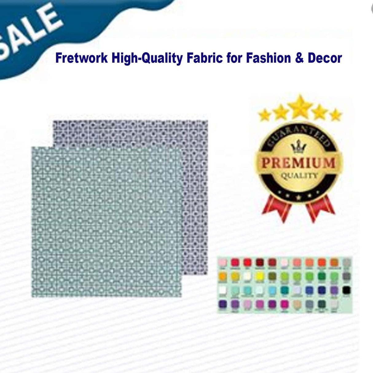Fretwork High-Quality Fabric for Fashion & Decor