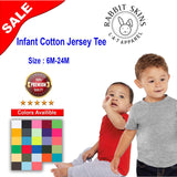 RADYAN® Infant Short Sleeve Crewneck Cotton Jersey Tee - 3401
