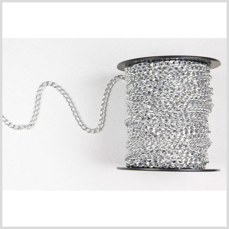 3/16" Silver Aluminum Metal Chain