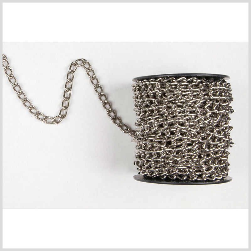 Silver Steel Chain - 9 mm