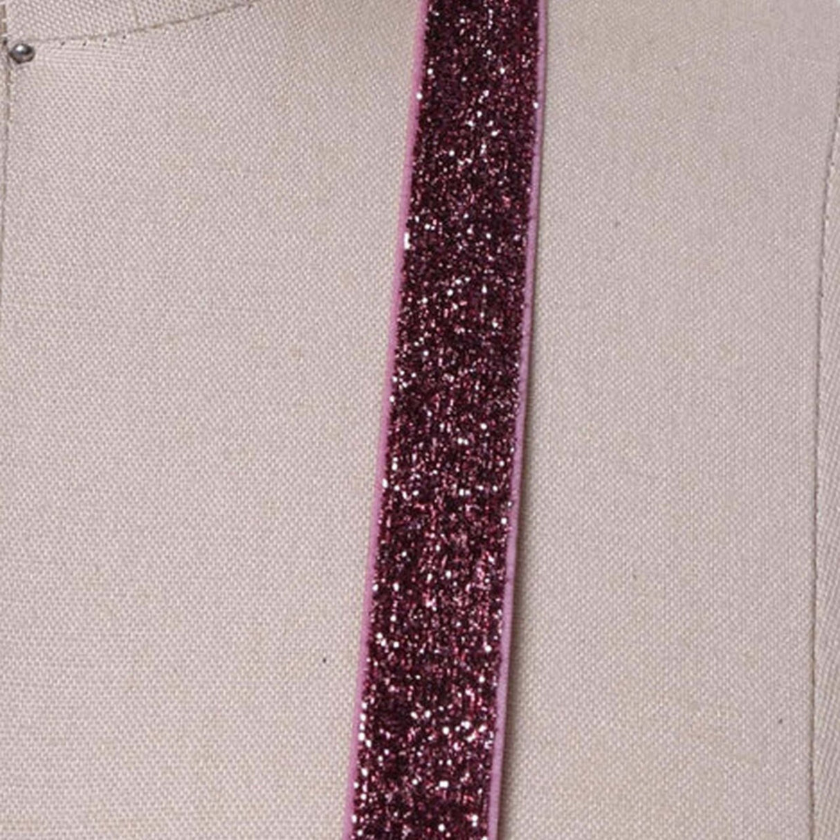 2 Yards Mauve Pink Glitter Elastic Trim 5/8" Stretchy Ribbon for Headbands & Crafts