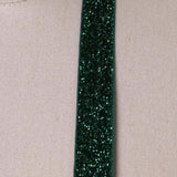 2 Yards 5/8" Christmas Green Glitter Elastic Trim for Headband Making