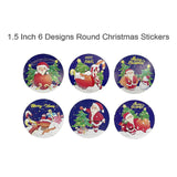 Wrapables Christmas Stickers Label Roll Holiday Stickers 500 Pc Santa Claus