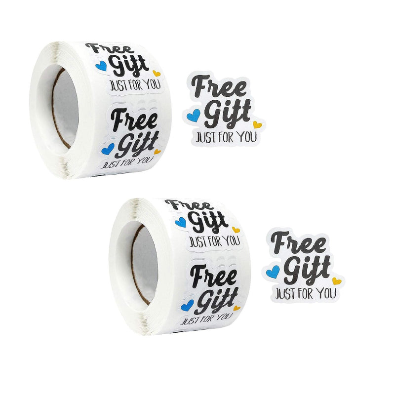 500 Pieces Wrapables Just For You Thank You Stickers Roll 1.5 Inch