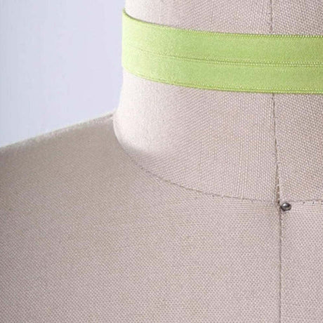 3 Yards Lime Fold Over Elastic 5/8" Soft Trim for Hair Accessories & DIY Crafts