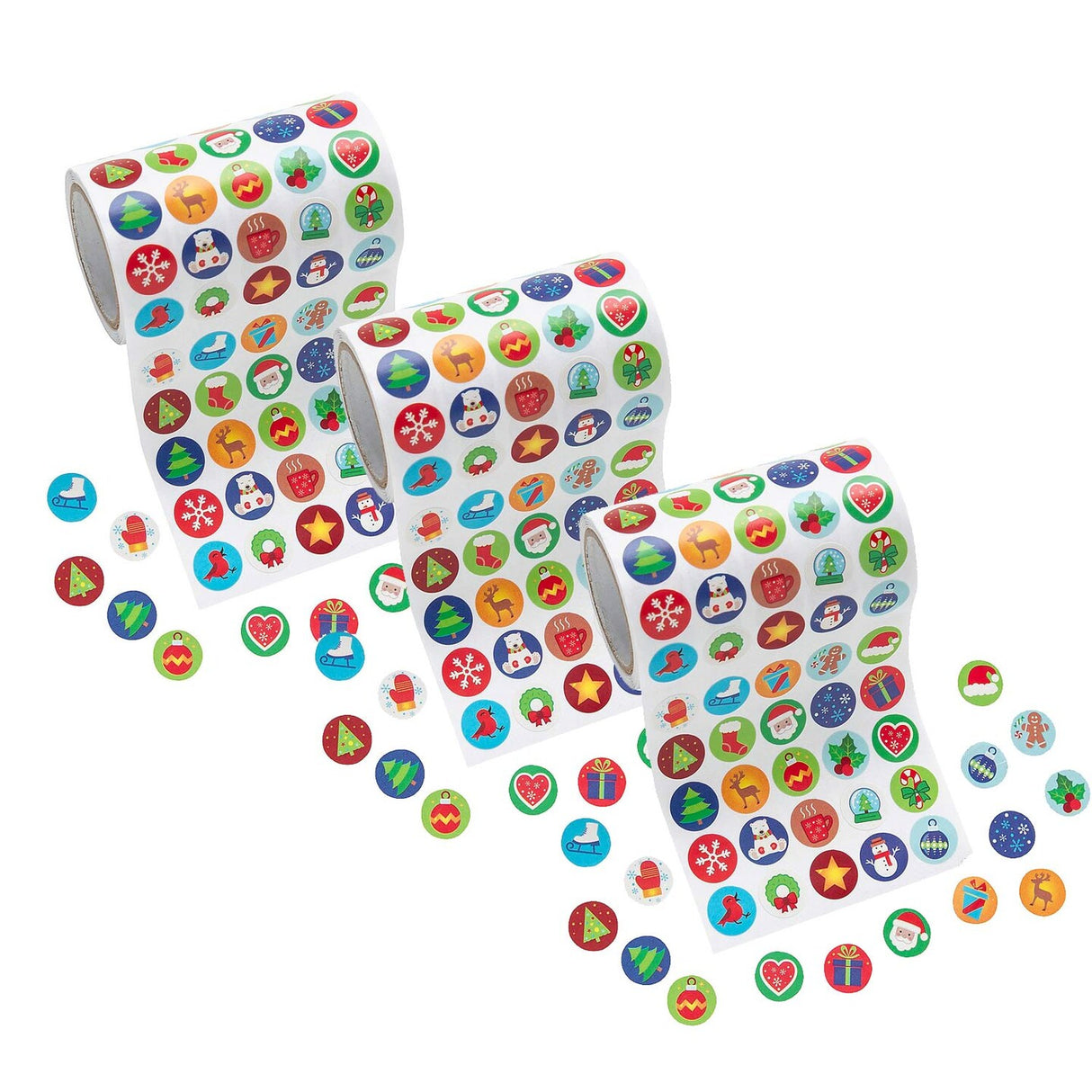 Mini Christmas Sticker Roll 1000 Pieces