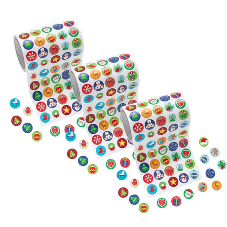 Mini Christmas Sticker Roll 1000 Pieces