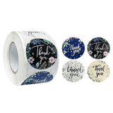 Wrapables 1.5" Thank You Stickers Roll Sealing Stickers and Labels 500 Pc Floral