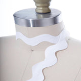 1 Yard White Jumbo Ric Rac Trim 1" Cotton Ribbon for Quilts & Home Décor