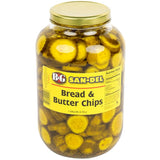 B&G 1 Gallon Sliced Bread and Butter Pickle Chips - 4/Case