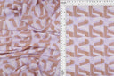 1 Yard Wool Dobby Geo Print Fabric, 57/58'' Wide 100% Polyester
