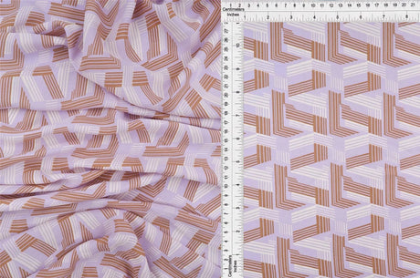 1 Yard Wool Dobby Geo Print Fabric, 57/58? Wide 100% Polyester