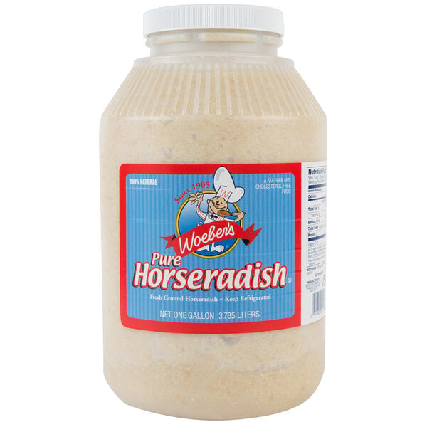 Woeber's 1 Gallon Pure Horseradish - 4/Case