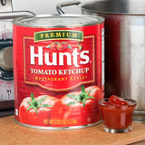 Hunt's #10 Premium Restaurant Style Tomato Ketchup Can - 6/Case