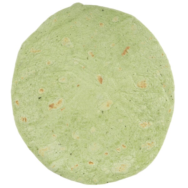 Mission 12" Spinach Herb Tortillas - 72/Case