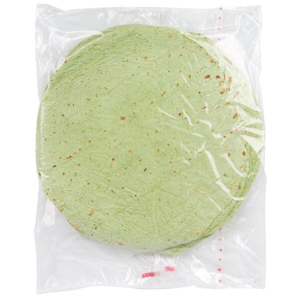 Mission 12" Spinach Herb Tortillas - 72/Case