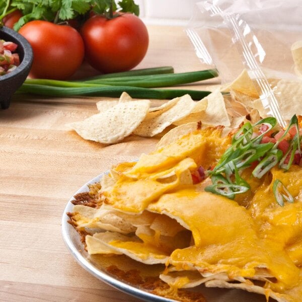 Mission 2 lb. White Triangle Corn Tortilla Chips - 6/Case