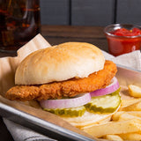 Tyson Red Label 3.5 oz. Fully Cooked Golden Crispy Chicken Breast Filets 5 lb. - 2/Case