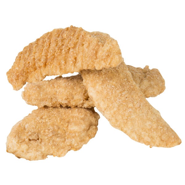 Tyson 5 lb. Bag of Uncooked Breaded Chicken Tenderloins - 2/Case