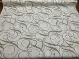 Home Essentials Calligraphy Spring Blue Cotton Fabric - Letters Pattern, 45" Width (1 Yard)