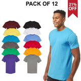 12 Pack: Tultex® Fine Jersey Crew Neck Short Sleeve T-Shirt