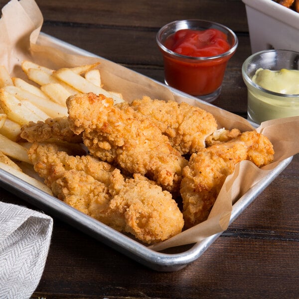 Tyson Red Label Fully Cooked Homestyle Chicken Tenderloin Fritters 5 lb. - 2/Case