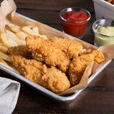 Tyson Red Label Fully Cooked Homestyle Chicken Tenderloin Fritters 5 lb. - 2/Case