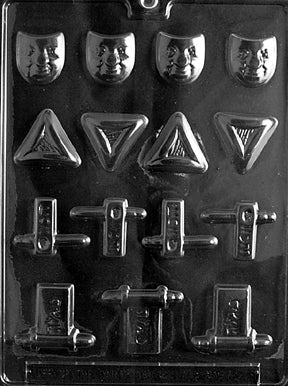 Assorted Purim Chocolate Mold - LPR043