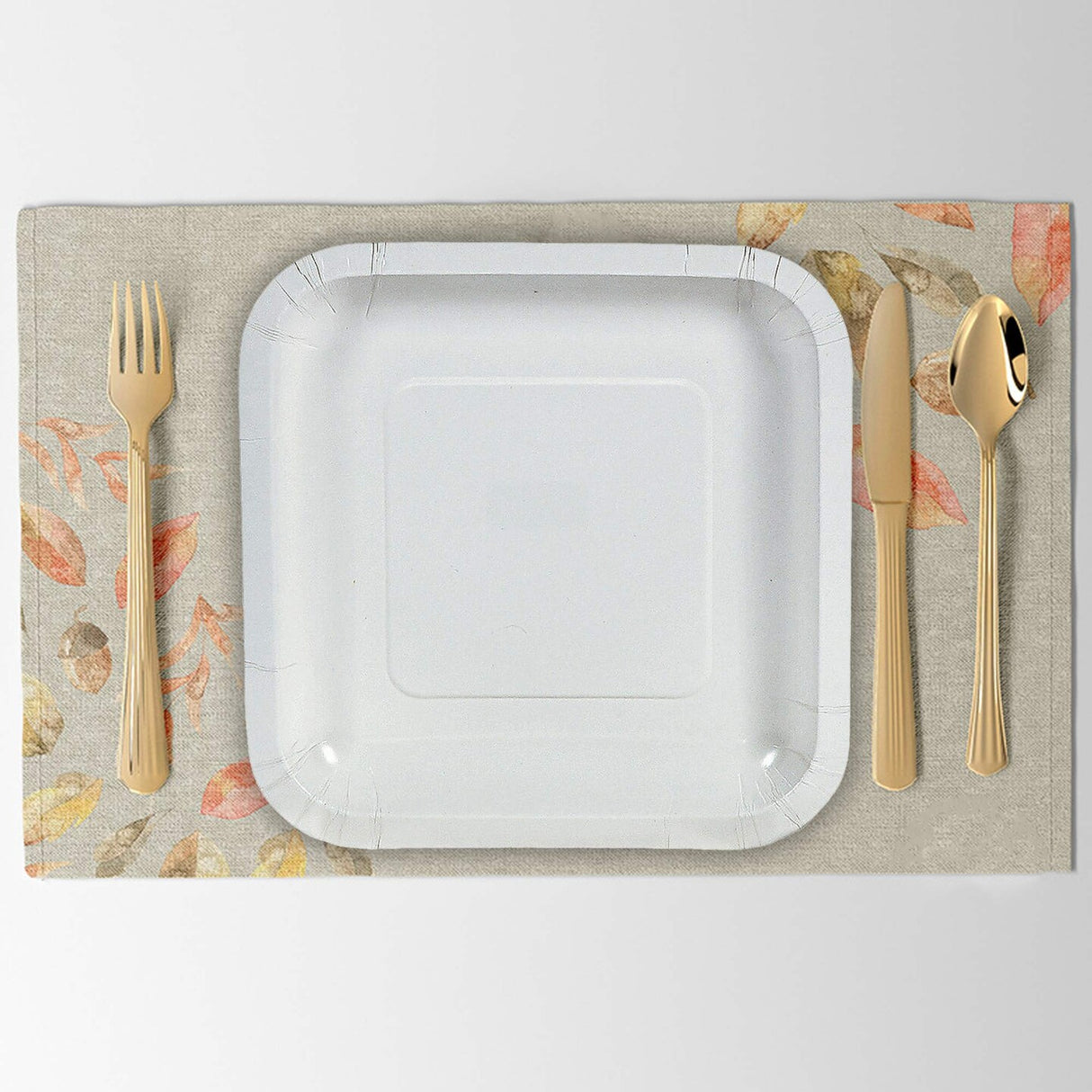 24 Count White Square Paper Dessert Plates Elegant Disposable Plates for Events 7"